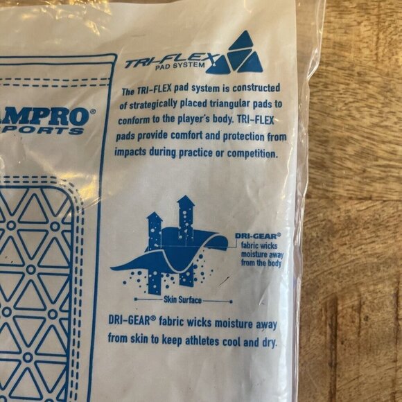 Champro Tri-Flex Compression Fit Padded Forearm Sleeves, All-Sports Blue Varsity - Picture 8 of 9